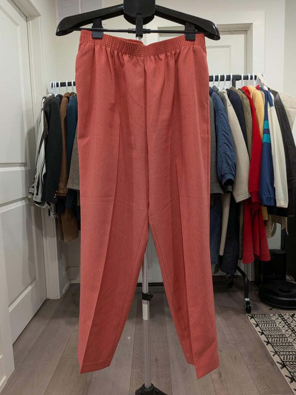 Vintage 90s/Y2K Alia Coral Pleated Trousers Size 14P Made in Canada